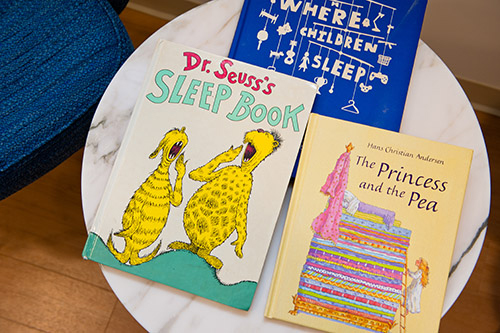 Close-up of children's books